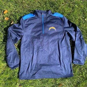 San Diego Chargers Mens XL  zip Pullover Athletic NFL Team Sweatshirt EUC